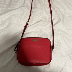 Red Kate Spade Camera CrossBody Bag